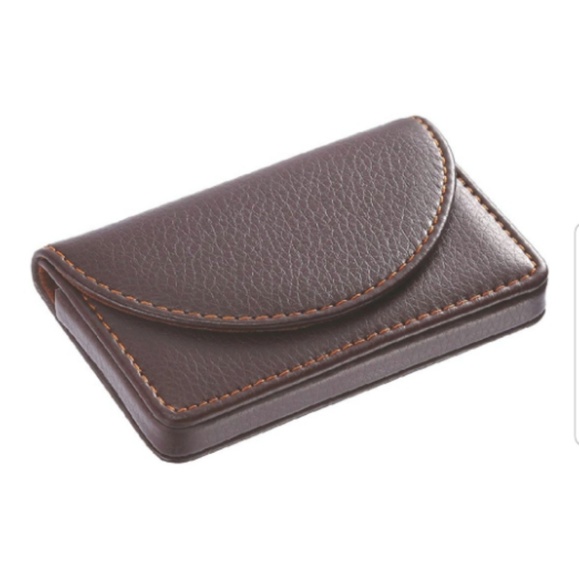 Porte-cartes De Visite Et Photos Marron Clair - Neuf